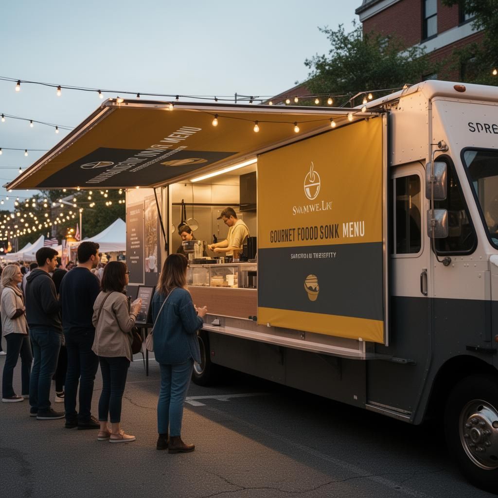 Food Trucks & Mobile Vendors awning example