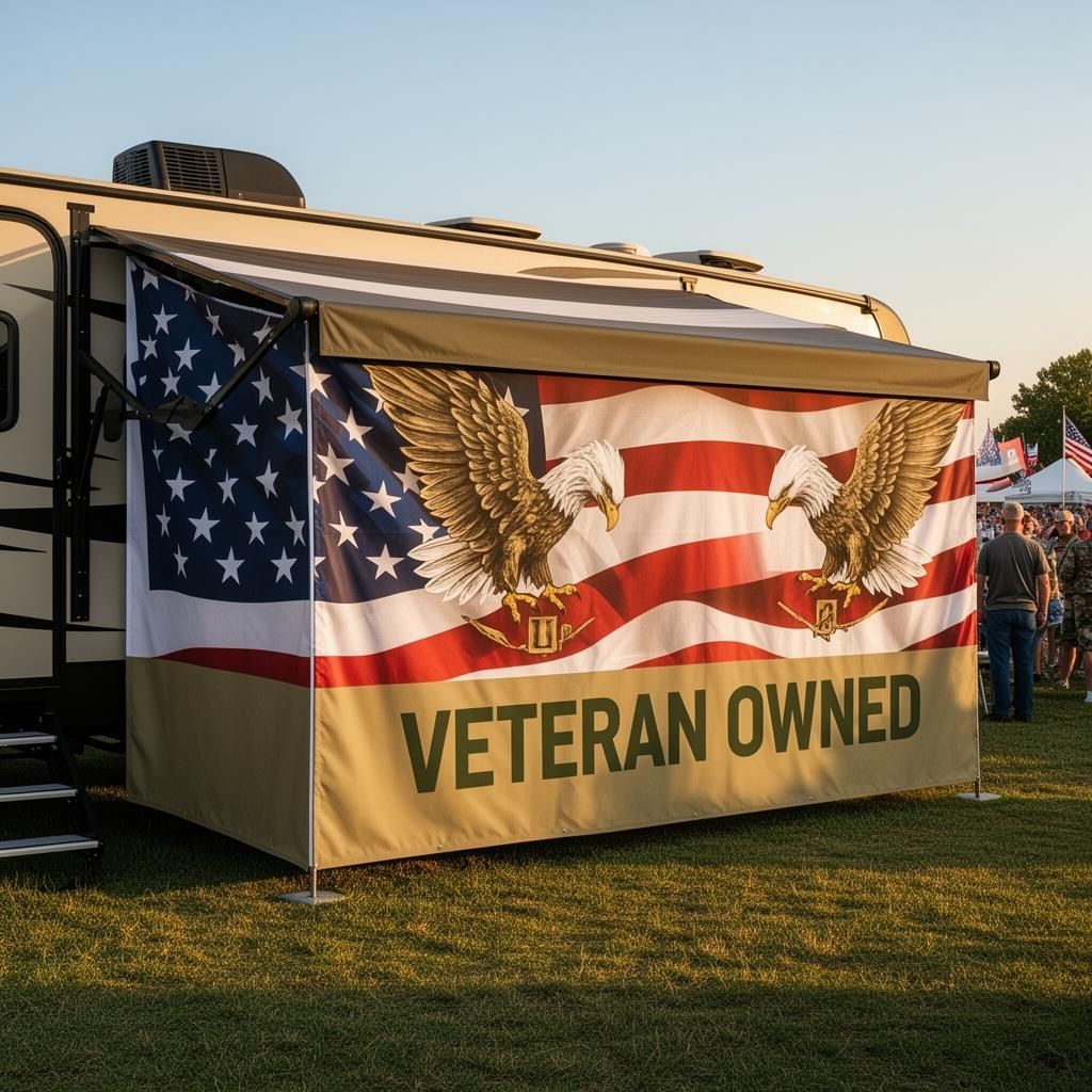 Military & Veterans awning example