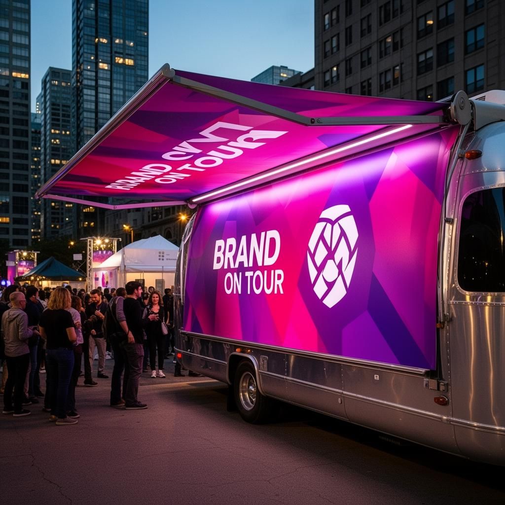 Mobile Marketing & Brand Activation awning example