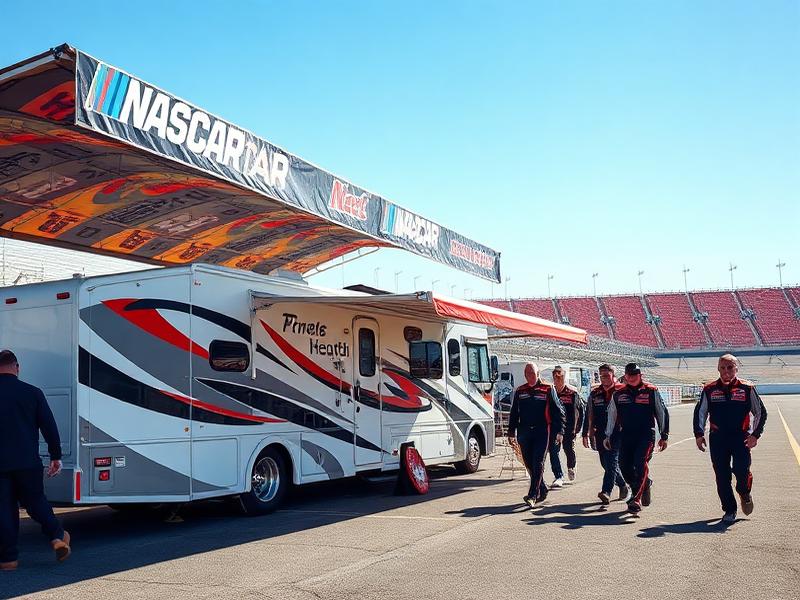 Race Teams awning use case: NHRA and NASCAR support rigs